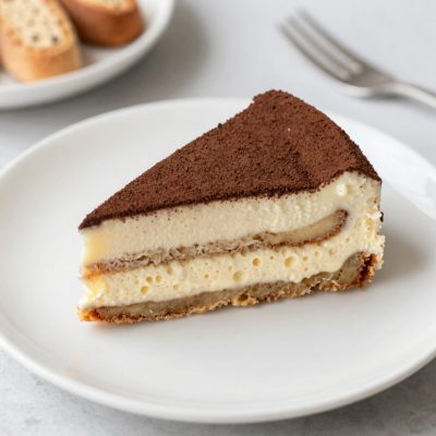 Semifreddo al mascarpone e amaretti con salsa al caffè