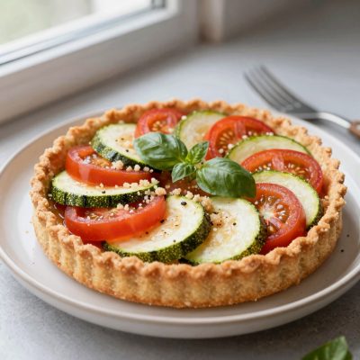 Torta di pomodori e zucchine
