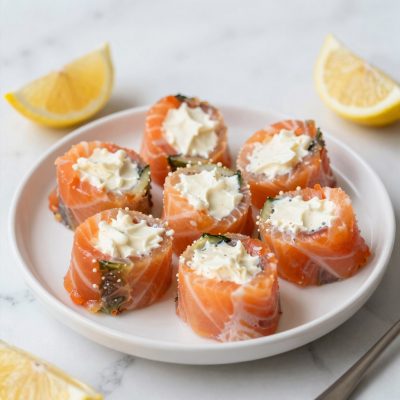 Involtini al salmone affumicato