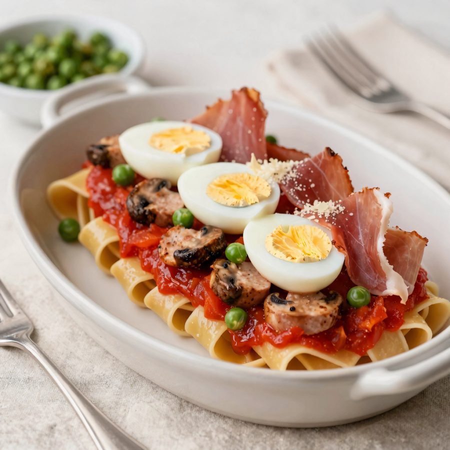 Pasticcio con tagliatelle
