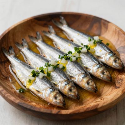 Alici marinate all’arancia e limone