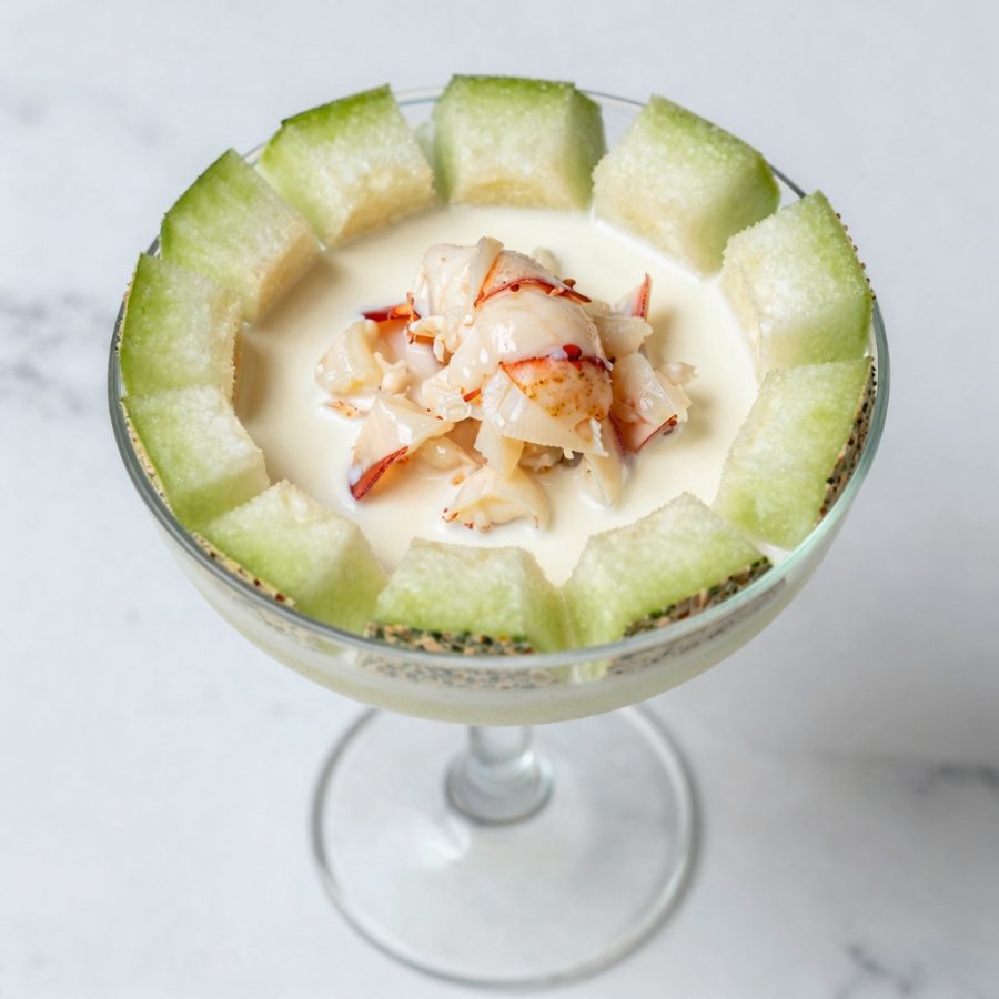 Cocktail di astaco al melone