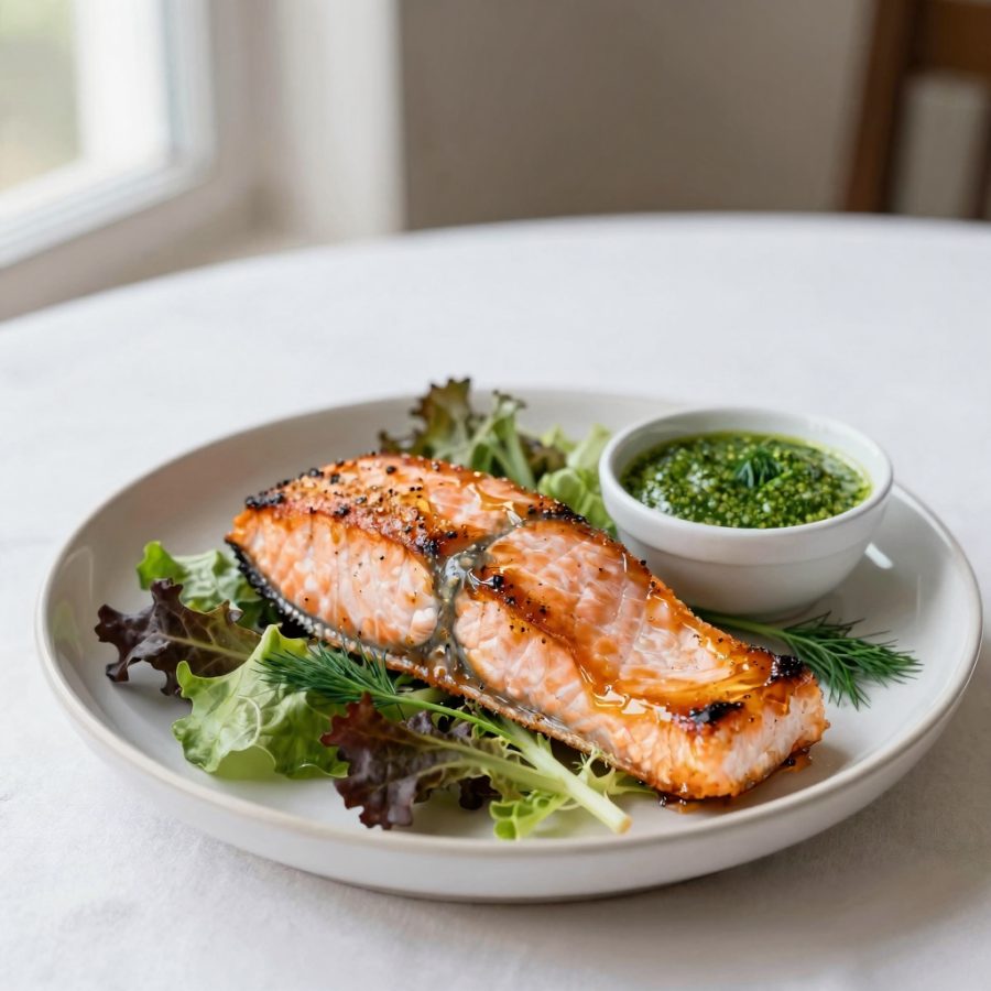 Salmone alla salsa di aneto