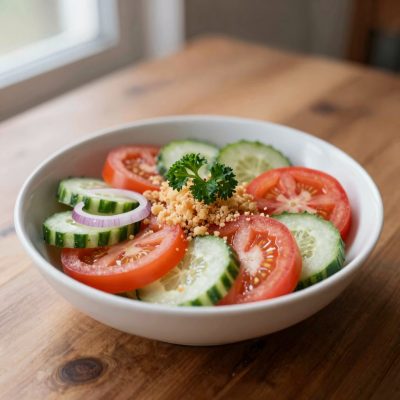 Insalata con pane grattugiato