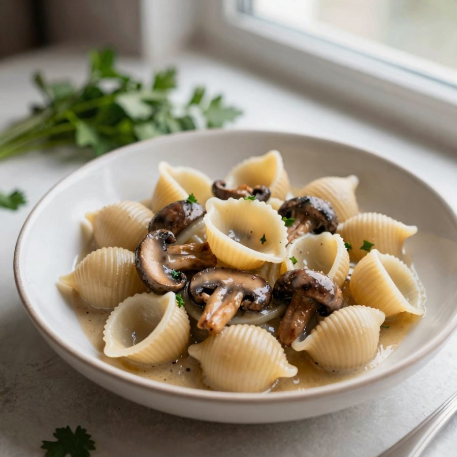Conchiglie ai funghi