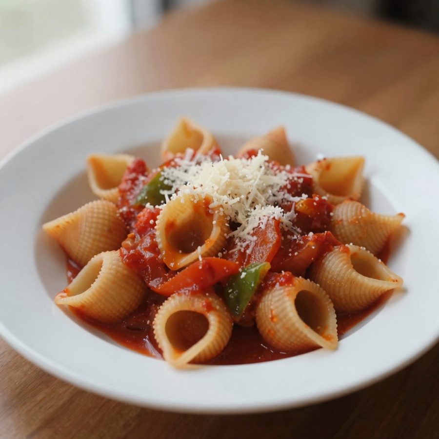 Conchiglie ai peperoni