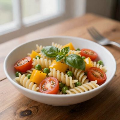 Fusilli freddi colorati