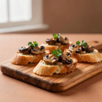 Crostini ai funghi