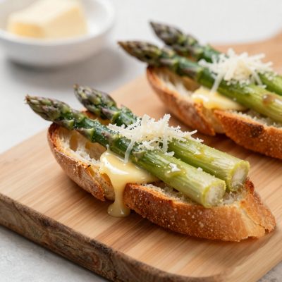Crostoni di asparagi
