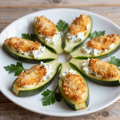 Fiori di zucchine ripieni di ricotta di capra