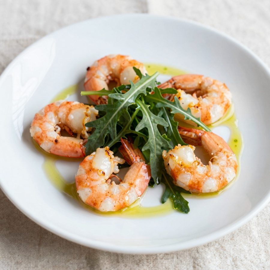 Gamberetti alla rucola