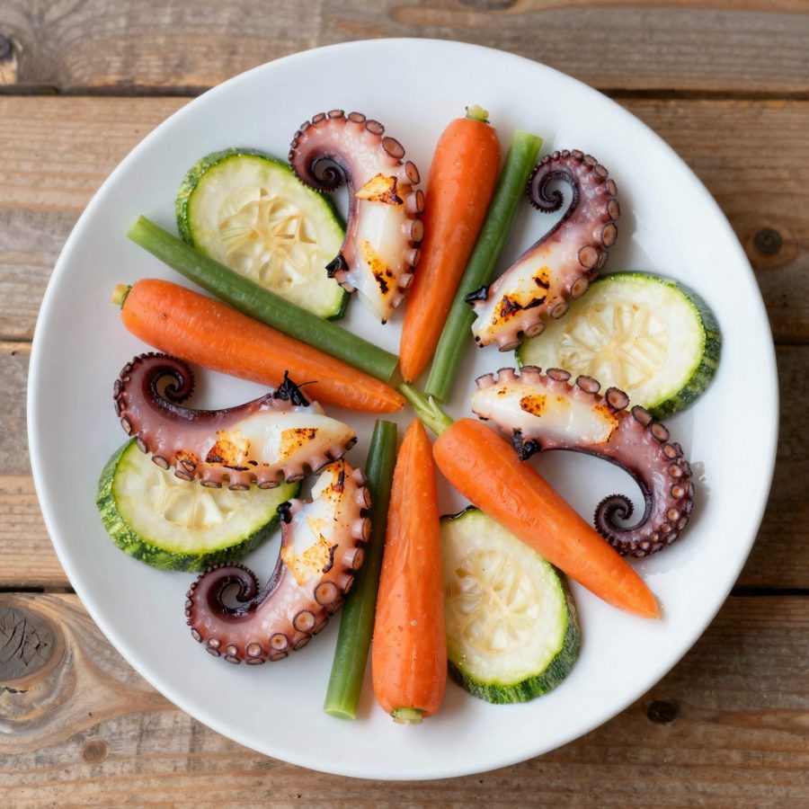Insalata di polpo e verdure