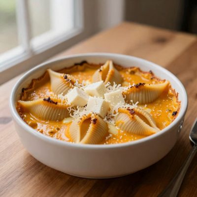Eliche al forno con fontina e zucca
