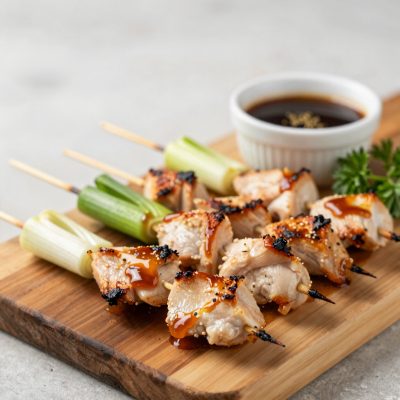 Spiedini di pollo alla brace