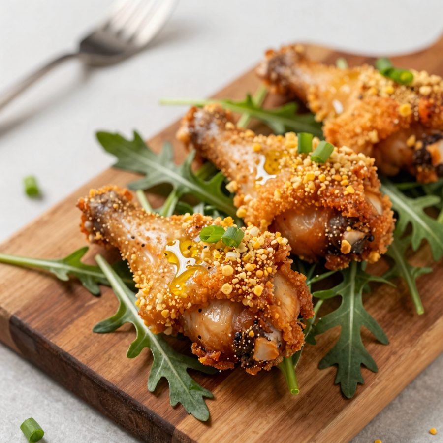 Cosce di pollo fritte