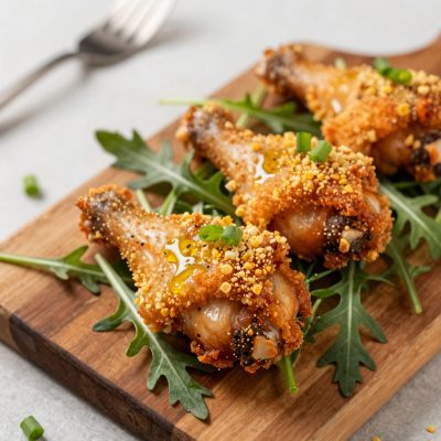 Cosce di pollo fritte