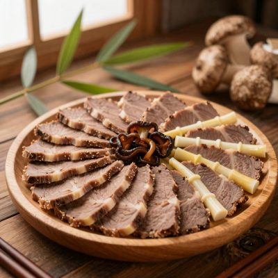 Fettine di manzo con germogli di bambù
