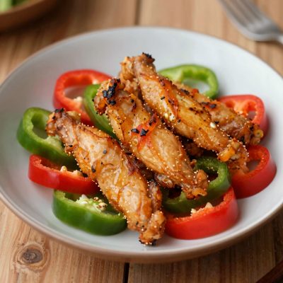 Listarelle di pollo con peperoni