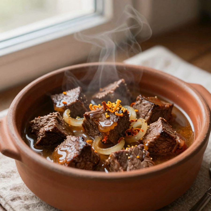 Spezzatino al gusto di mandarino
