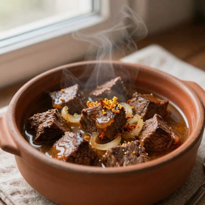 Spezzatino al gusto di mandarino