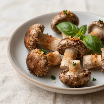 Cappelli di funghi in forno