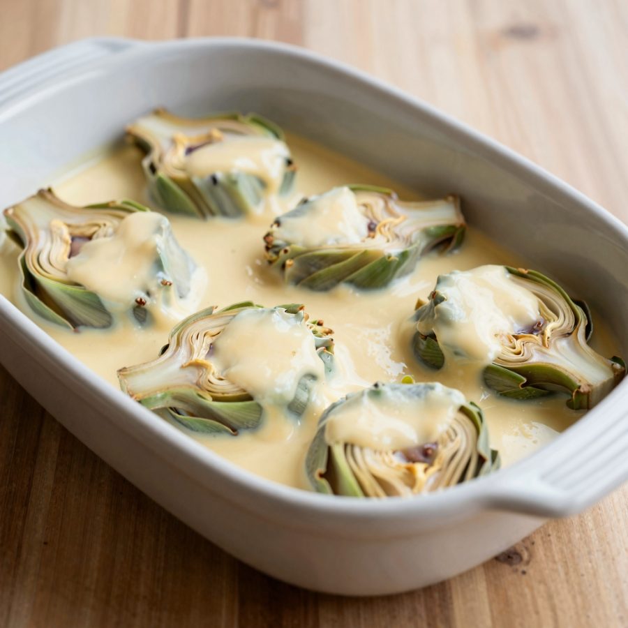 Carciofi alla besciamella