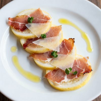 Carpaccio di cavolo rapa