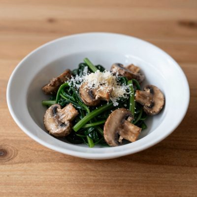 Funghi agli spinaci