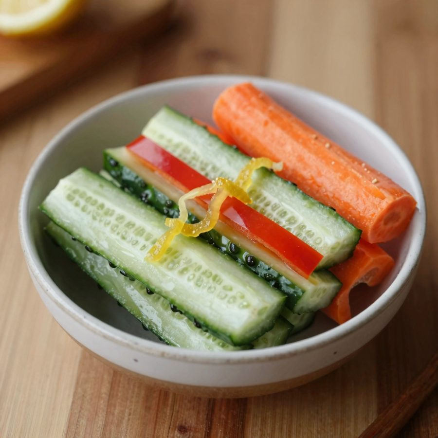Insalata di cetrioli e carote