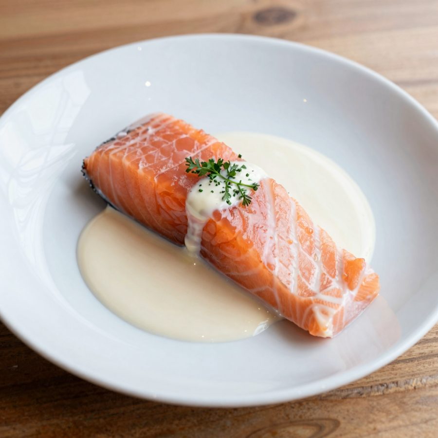 Salmone al cerfoglio