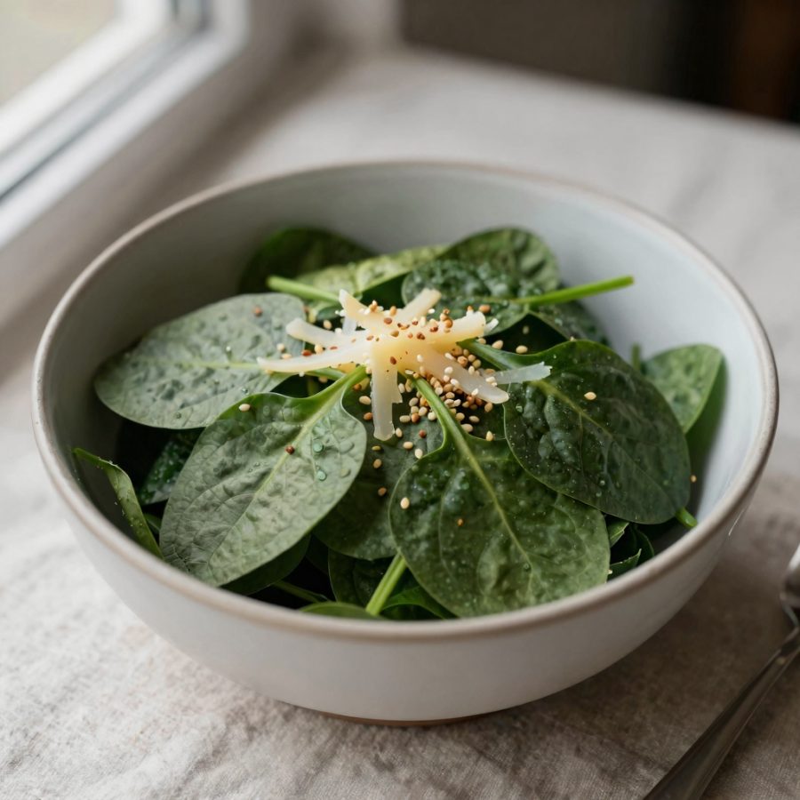Spinaci al sesamo