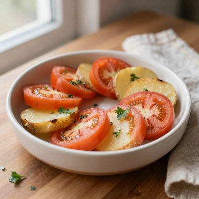 Teglia di pomodori e patate