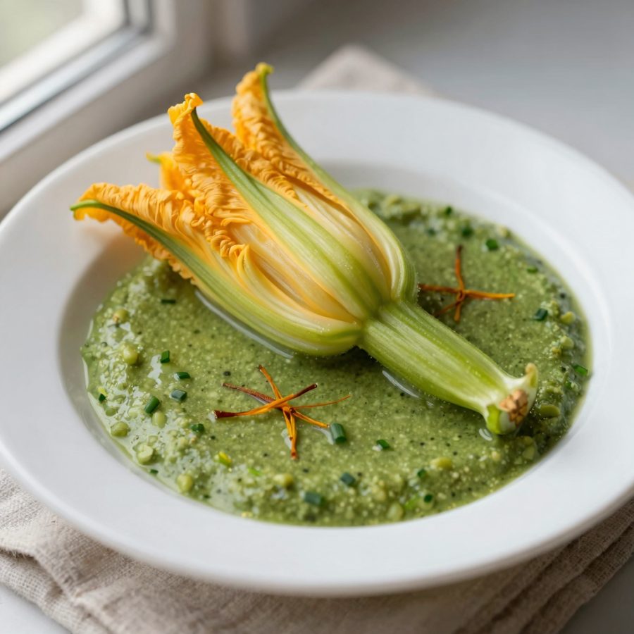 Salsa ai fiori di zucca e zafferano