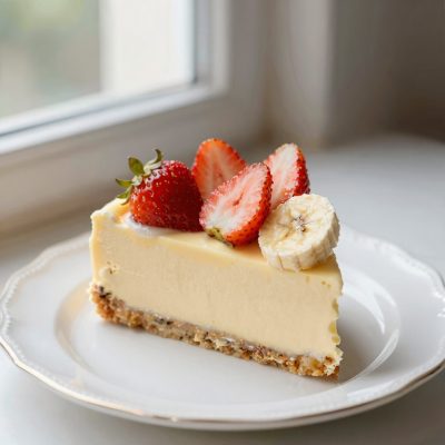 Dolce alla frutta con crema di burro