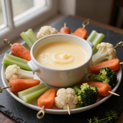 Fondue al formaggio con verdure