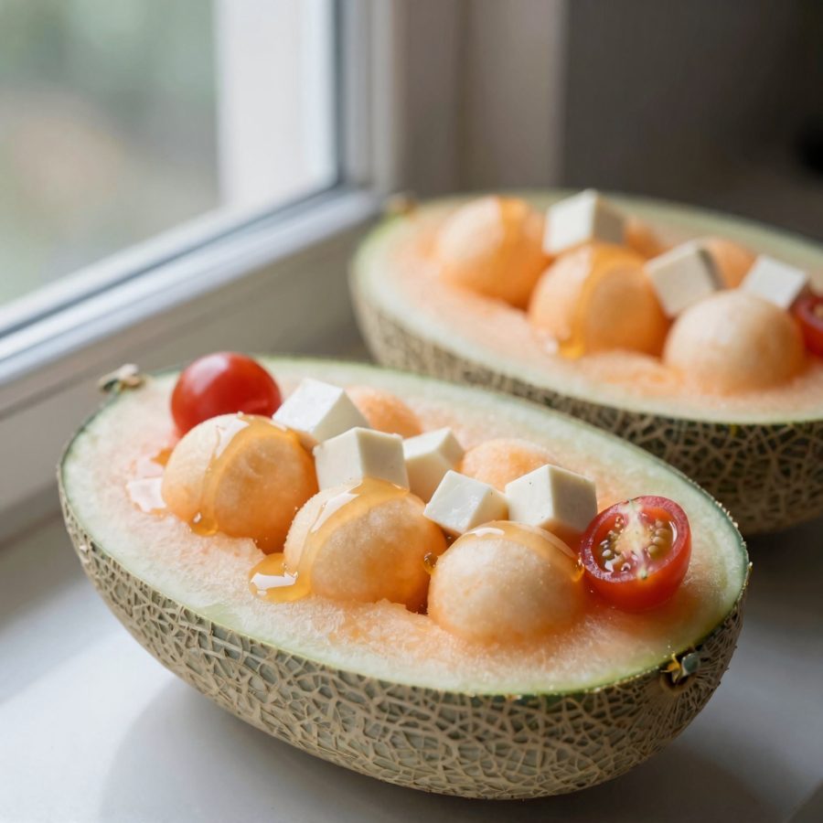 Melone farcito al formaggio