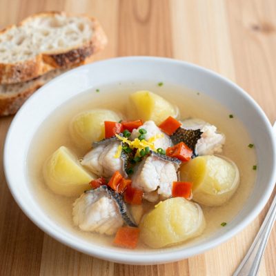 Minestra di patate e pesce