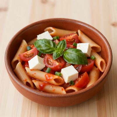 Pasta con salsa di pomodori freschi