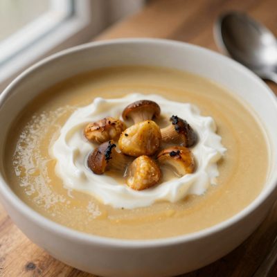 Zuppa di pane con funghi