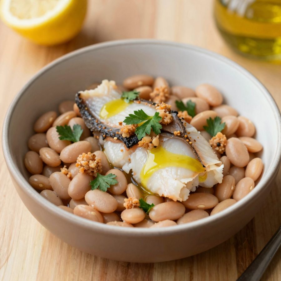 Fagioli con aringa affumicata