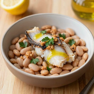 Fagioli con aringa affumicata
