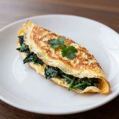 Omelette agli spinaci