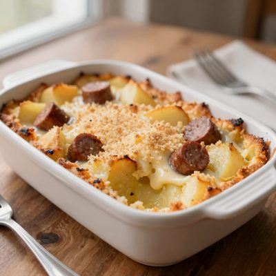 Pasticcio di patate e salsiccia