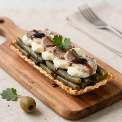 Tortino di fagiolini acciughe e mozzarella
