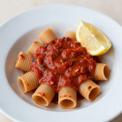 Cellentani alla crema di peperoni