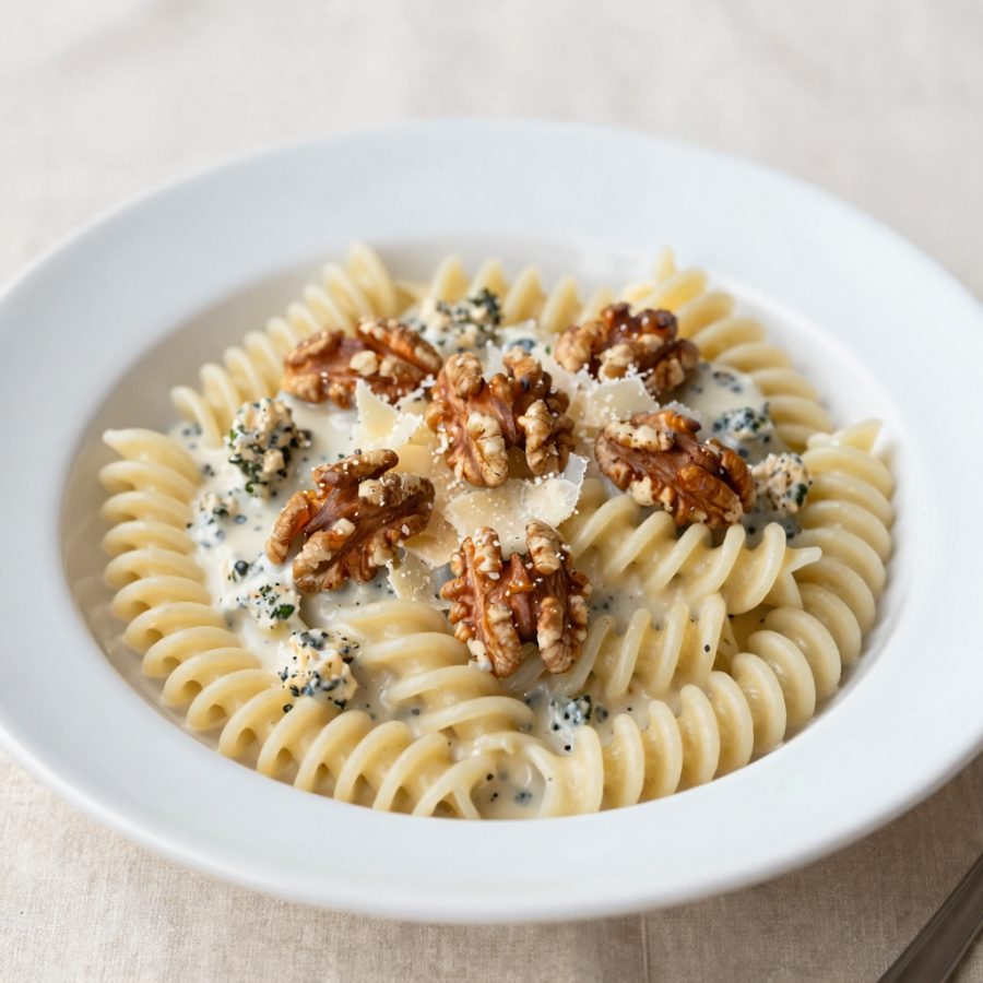 Fusilli al gorgonzola e noci