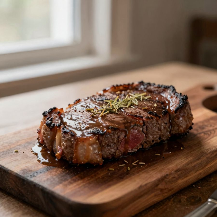 Bistecca di manzo ai semi di finocchio