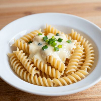 Fusilli con porri e provolone