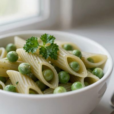 Maccheroncini ai piselli