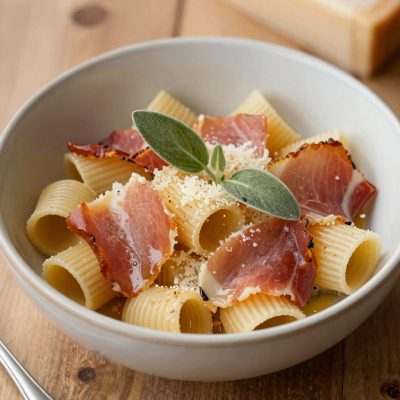 Maccheroncini al prosciutto